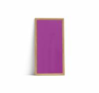 Lintex Offset Wall glastavle 100x195cm med eg ramme Vivid, violet