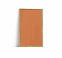 Lintex Offset Wall glastavle 130x210cm med eg ramme Brave, br&aelig;ndt orange