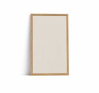 Lintex Offset Wall glastavle 130x210cm med eg ramme Lazy, lys brun