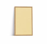 Lintex Offset Wall glastavle 130x210cm med eg ramme Mellow, st&oslash;vet gul