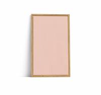 Lintex Offset Wall glastavle 130x210cm med eg ramme Naive, rosa