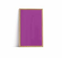 Lintex Offset Wall glastavle 130x210cm med eg ramme Vivid, violet