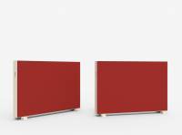 Lintex Unit 180x125,5cm Fiji rød stof, perlehvid ramme og fødder