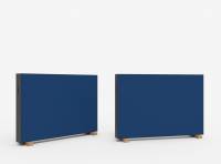 Lintex Unit flytbar væg 180x125,5cm blå, umbragrå ramme og eg fødder