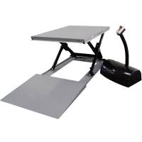 Løftebord lavprofil med rampe 114x142 cm - kapacitet 1000 kg