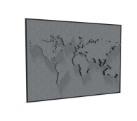 Lydabsortbent Tell_us EcoSUND 160x120x5cm, sort med sort ramme