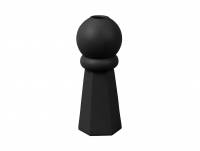 Lysestage Geo Crown Ø7cm black