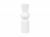 Lysestage Geo King Ø6,5cm hvid