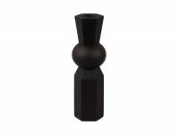Lysestage Geo King Ø6,5cm sort