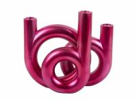 Lysestage Rings 12x20cm rosa