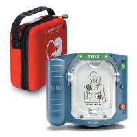 Philips HS1 hjertestarter - Indhold HS1 og slank rød opbevaringskasse
