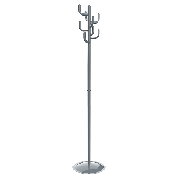 MAULpolaris stumtjener i metal 177cm grå
