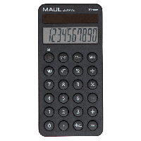 Maul ECO MD 2 lommeregner 10 cifre med solceller sort