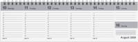 Mayland 2026 Dag-uge bordkalender grå PP-plast 26130000