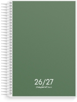 Mayland 26/27 Studie kalender Basic 11,7x17,1cm gr&oslash;n 27820000