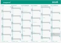 Mayland Studie kartonkalender A4 2026/2027 27859000