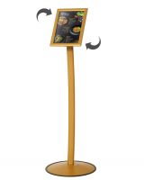 MenuPro Curved Guld Infostand - A4