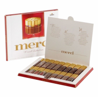 Merci chokolade i &aelig;ske a 250g