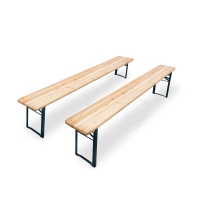 M&uuml;nchen Pro b&aelig;nkes&aelig;t 220x25cm fyrretr&aelig;, 2 stk