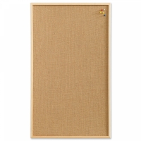 Naga Hessian opslagstavle med tr&aelig;ramme 60x100cm natur | Restsalg