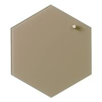 Naga Hexagonal glastavle 21x24cm beige