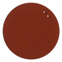Naga Nord magnetisk glastavle rund Ø35cm dyb rød