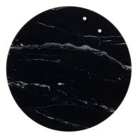 Naga Nord magnetisk rund glastavle Ø35cm sort marmor