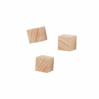 Naga ekstra stærke magneter kube i træ 1,5x1,5cm, pakke med 3 stk
