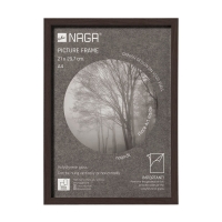 Naga fotoramme 21x29,7cm A4 med ramme i massivt m&oslash;rkt egetr&aelig;
