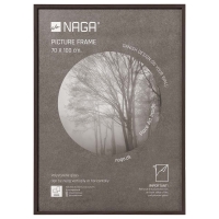 Naga fotoramme 70x100cm med ramme i massivt m&oslash;rkt egetr&aelig;