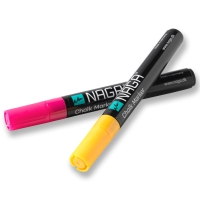 Naga glasmarkere 4,5mm Dry Erase pink og orange, s&aelig;t a 2 stk