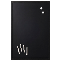 Naga magnetic kridttavle 40x60cm sort med sort ramme