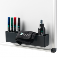 Naga magnetisk boks til whiteboardtavler 26x5x6cm sort