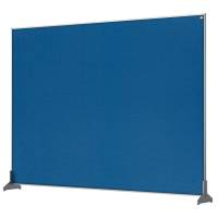 Nobo Pro bordafskærmning 140x100cm med blå filtoverflade