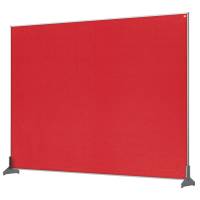 Nobo Pro bordafskærmning 140x100cm med rød filtoverflade