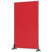 Nobo Pro bordafskærmning 60x100cm med rød filtoverflade