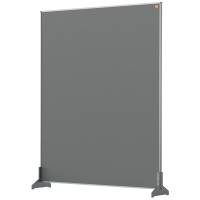 Nobo Pro bordafskærmning 80x100cm med grå filtoverflade