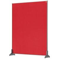 Nobo Pro bordafskærmning 80x100cm med rød filtoverflade