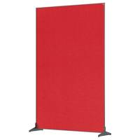 Nobo Pro gulvafskærmning 120x180cm med rød filtoverflade