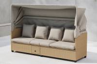 Nopy solsofa 200x60cm med hynder beige