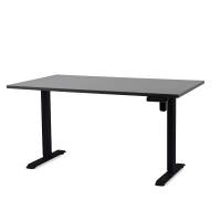 Office Hæve sænkebord Operator II 80x160cm, sort stel - antracit bordplade