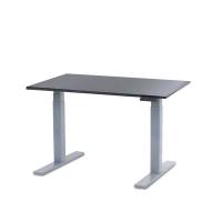 Office hæve/sænkebord 80x120 cm – Antracit med alu-stel | Corporate