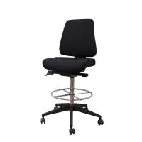 Office Canadian Ergo Air arbejdsstol med fodring 670-920mm sort