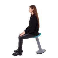 Office MoJo balancestol med 4 højder 31-53,5cm turkis
