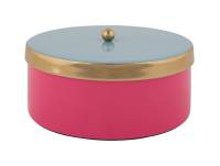 Opbevaringsboks Double Funky Ø16cm lyserød