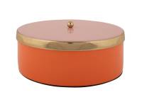 Opbevaringsboks Double Funky Ø20,5cm orange