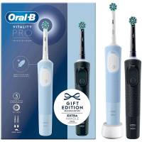 Oral-B Vitality Pro DUO D103 Sort/Bl&aring; Elektrisk tandb&oslash;rste