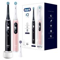 Oral-B iO Series 6 Duo Elektrisk tandb&oslash;rste Sort/Rosa