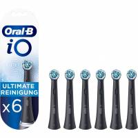 Oral-B iO Ultimate Clean ekstra tandbørstehoveder sort, 6 stk