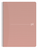 Oxford My Rec’Up notesbog A4 med spiral kvadreret pink